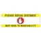 Signmission Social Distance Wait Here To Maintain 6 Ft Non-Slip Floor DecalMade in USA, 16" x 16", FD-R-16-99977 FD-R-16-99977 - alternate 1